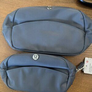 Two Lululemon City Essentials Pouches (1) 4L and (1) 2L in Oil Grey color. NWT